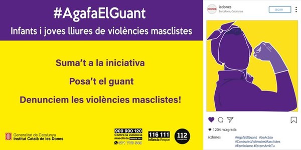 #AgafaElGuant. Infants i joves lliures de violències masclistes