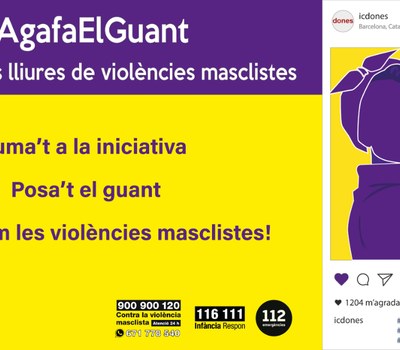 #AgafaElGuant. Infants i joves lliures de violències masclistes