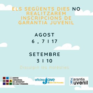 Aquest estiu: Apunta't a la Garantia Juvenil!
