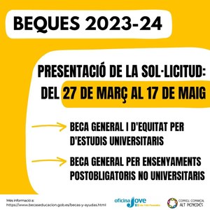 BECA GENERAL DEL MINISTERI CURS 2023-2024