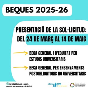 BECA GENERAL DEL MINISTERI CURS 2025-2026