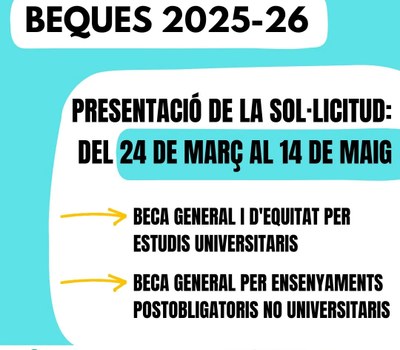 BECA GENERAL DEL MINISTERI CURS 2025-2026