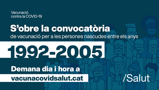 CAMPANYA DE VACUNACIÓ CONTRA LA COVID-19 PER A PERSONES JOVES ENTRE 16 A 29 ANYS