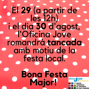 CANVI D'HORARI!