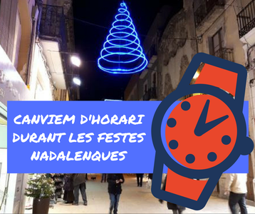 CANVI D'HORARIS!