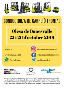 CONDUCTOR/A DE CARRETÓ FRONTAL A OLESA DE BONESVALLS