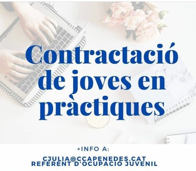 Contractació laboral en pràctiques de persones joves amb formació, beneficiàries del Programa de Garantia Juvenil a Catalunya