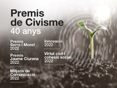 CONVOCATÒRIA DELS PREMIS DE CIVISME A LA'ACTUACIÓ JUVENIL