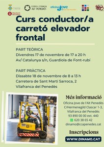 CURS CONDUCTOR/A DE CARRETÓ ELEVADOR FRONTAL A GUARDIOLA DE FONT-RUBÍ