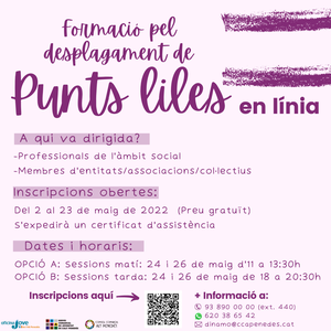 CURS DE FORMACIÓ DE PUNTS LILES