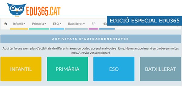 EDICIÓ ESPECIAL EDU365 COVID19