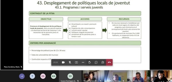 REUNIÓ DE JOVENTUT  AMB RESPONSABLES POLÍTICS I TÈCNICS DE JOVENTUT DE L’ALT PENEDÈS
