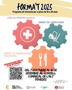 INCRIPCIONS OBERTES AL PROGRAMA FORMA'T 2025