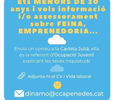 Vols informació i/o assessorament, sobre feina, emprenedoria...