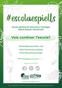 Jornada de Portes Obertes Virtual de l'Escola Agrària de Viticultura i Enologia