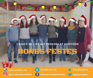 L'Oficina Jove de l'Alt Penedès - Dinamo - us desitja un Bon Nadal i un Feliç HOLA 2018!