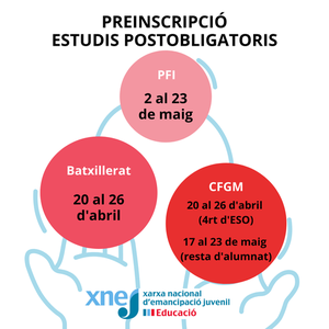 PREINSCRIPCIÓ ESTUDIS POSTOBLIGATORIS