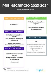 PREINSCRIPCIONS CURS 2023-2024