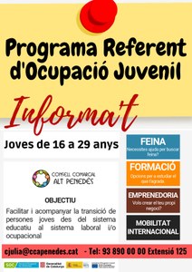 PROGRAMA  REFERENT D’OCUPACIÓ JUVENIL
