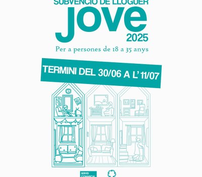 SUBVENCIÓ DE LLOGUER JOVE (fins a 35 anys)
