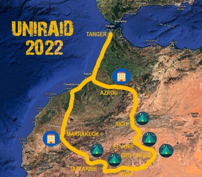 UNIRAID, el raid solidari dels estudiants pel Marroc, enguany del 8 al 16 d'octubre.