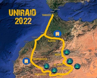 UNIRAID, el raid solidari dels estudiants pel Marroc, enguany del 8 al 16 d'octubre.