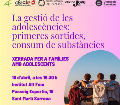 XERRADA PER A FAMÍLIES AMB ADOLESCDENTS